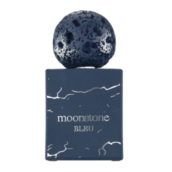 Moonstone Bleu 100ml EDP bottle by French Avenue, featuring metallic notes, lavender, and amber in a unisex scent inspired by Sartorial.