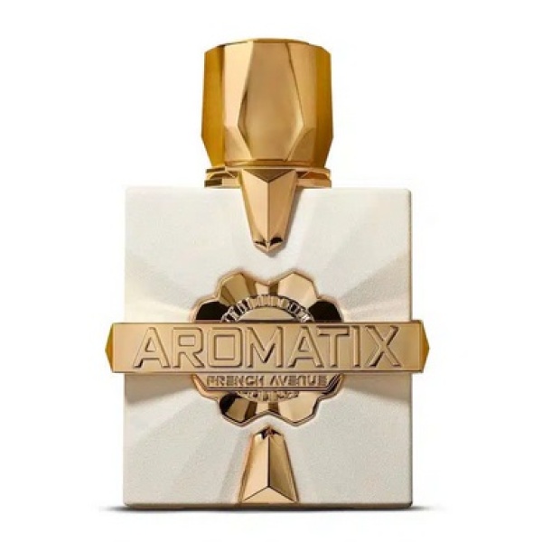A refreshing unisex fragrance, Platine Blanc by Aromatix X French Avenue, featuring notes of mint, lime, jasmine, and sandalwood. Perfect for summer.