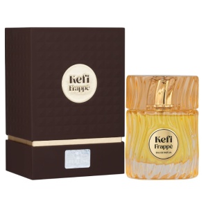 Kefi Frappe by Risala Elite – unisex gourmand fragrance with caramel, coffee, honey, nutty notes, vanilla, and sandalwood. Smooth, classy, and inviting.