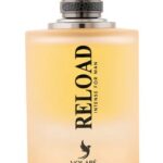 Reload Intense for Man men’s fragrance with apple, spices, vanilla, and woody notes