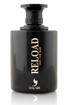 Reload Nuit for Man men’s fragrance with woody and spicy notes in a sleek bottle