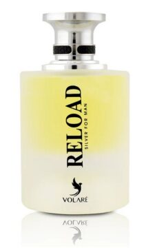 Reload Silver for Man men’s fragrance featuring green apple, lavender, and woody notes