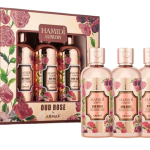 Hamidi Luxury Oud Rose Gift Set | 3-Piece Bath & Body Collection