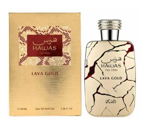 Hawas Lava Gold by Rasasi 2026 – Oriental Woody Men’s Fragrance